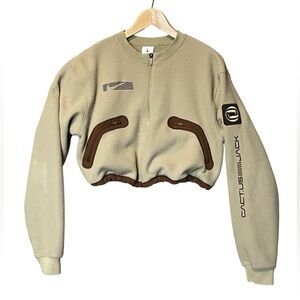 Travis Scott Nike x CACT.US CORP Women's Soft Cropped Pullover Crew Sweatshirt L